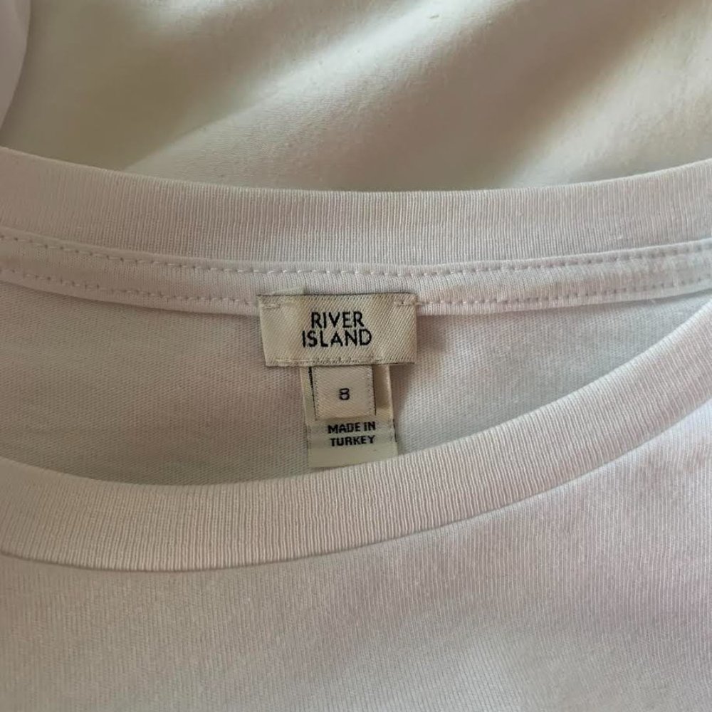 River Island Bubble Sleeve T-Shirt - Picture 5 of 5